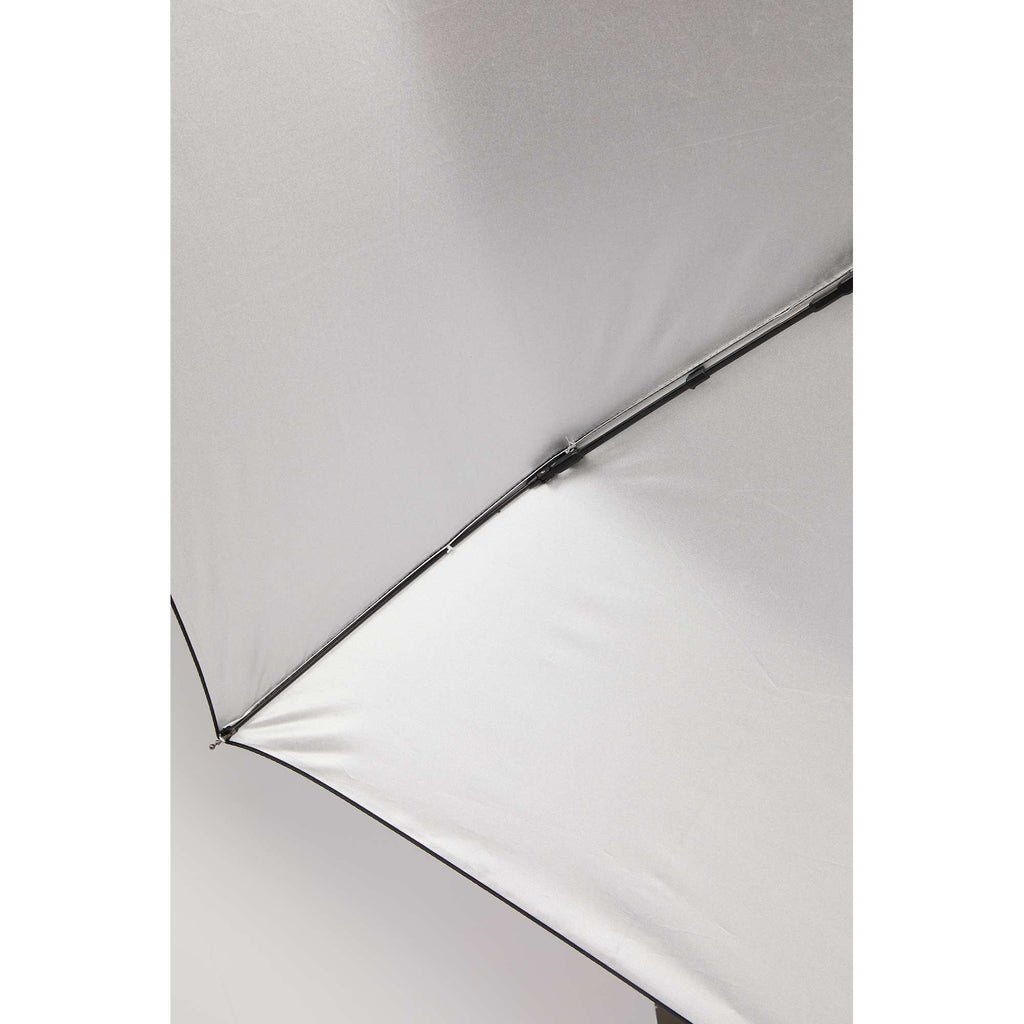 Folding Auto Open and Close Umbrella with Sleeve, 42 Inch - Silver/Black - Detail 2