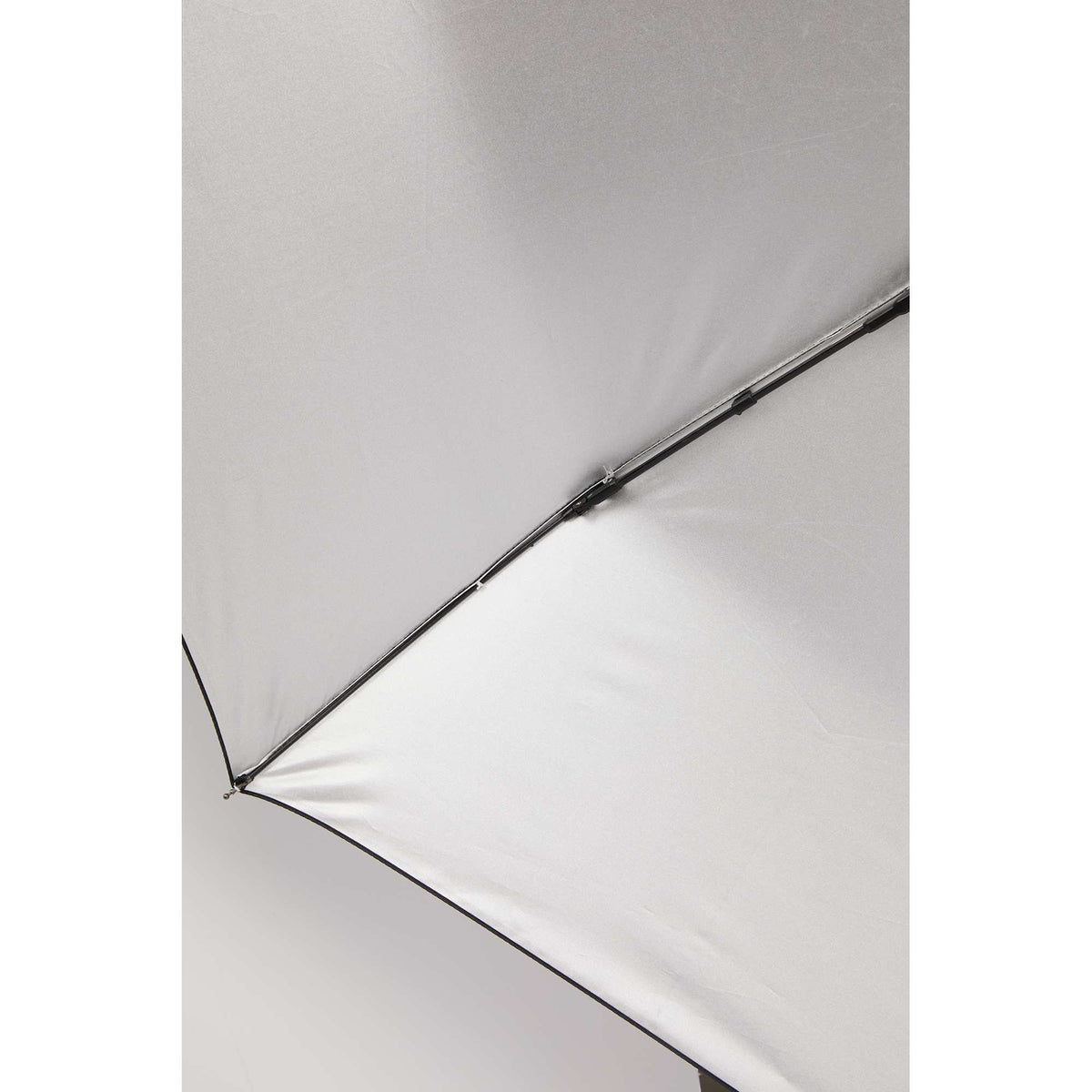 Folding Auto Open and Close Umbrella with Sleeve, 42 Inch - Silver/Black - Detail 2