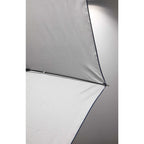 Folding Auto Open and Close Umbrella with Sleeve, 42 Inch - Silver/Navy - Detail