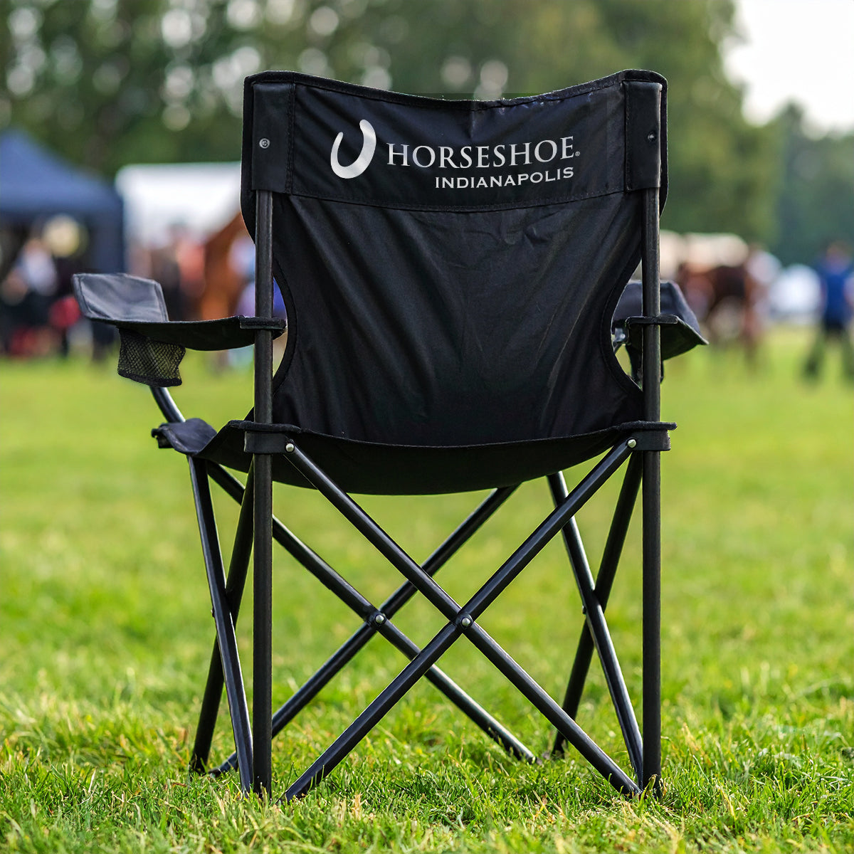 Folding Chair and Carrying Bag - Black - Lifestyle_Colorbrite