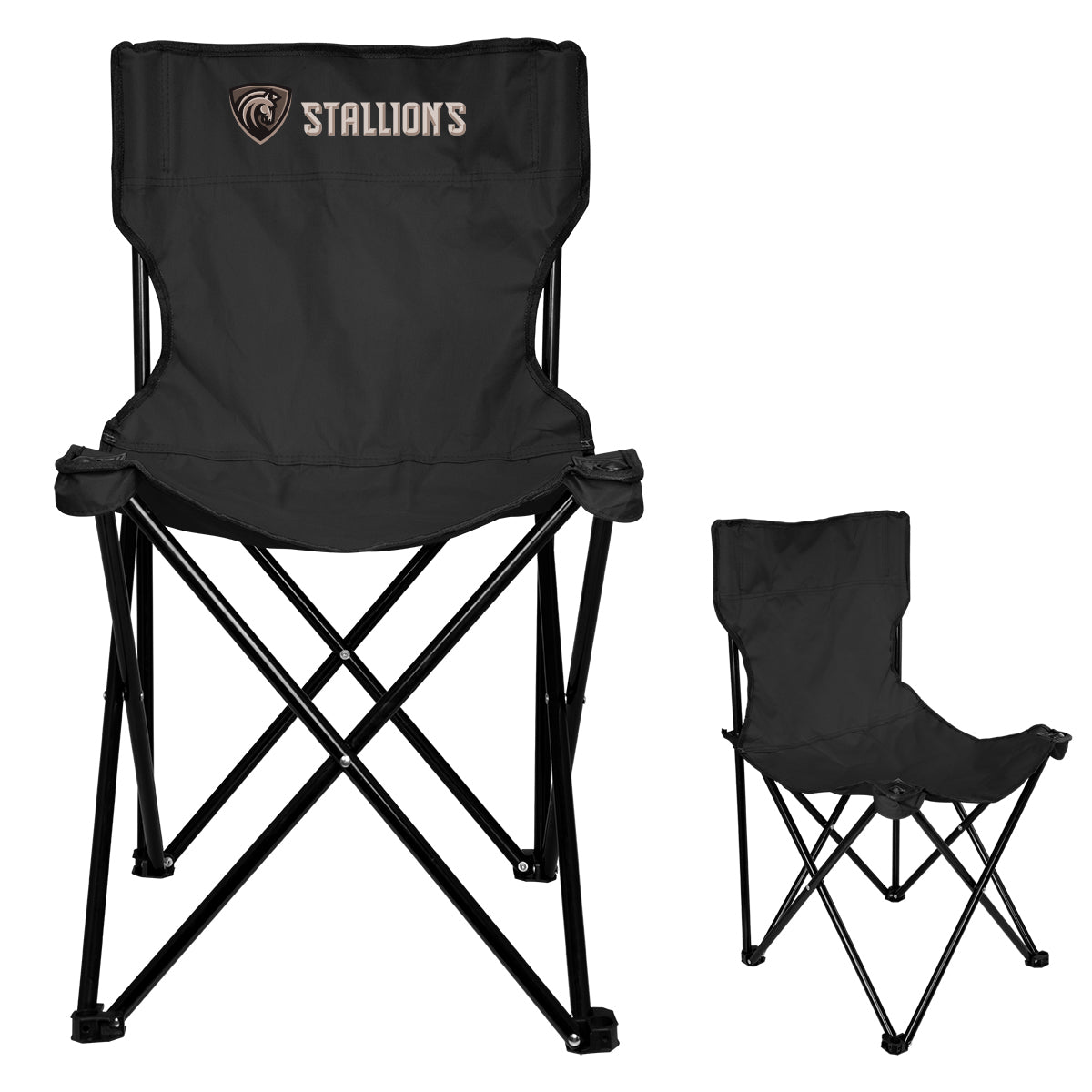 Folding Chair and Carrying Bag in Recycled PET - Black - Colorbrite