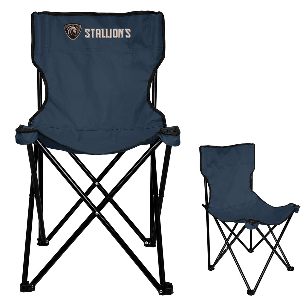 Folding Chair and Carrying Bag in Recycled PET - Navy - Colorbrite