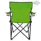 Folding Chair and Carrying Bag - Lime Green - Back_Blank