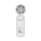 Folding Fan with Digital Display - White - Back