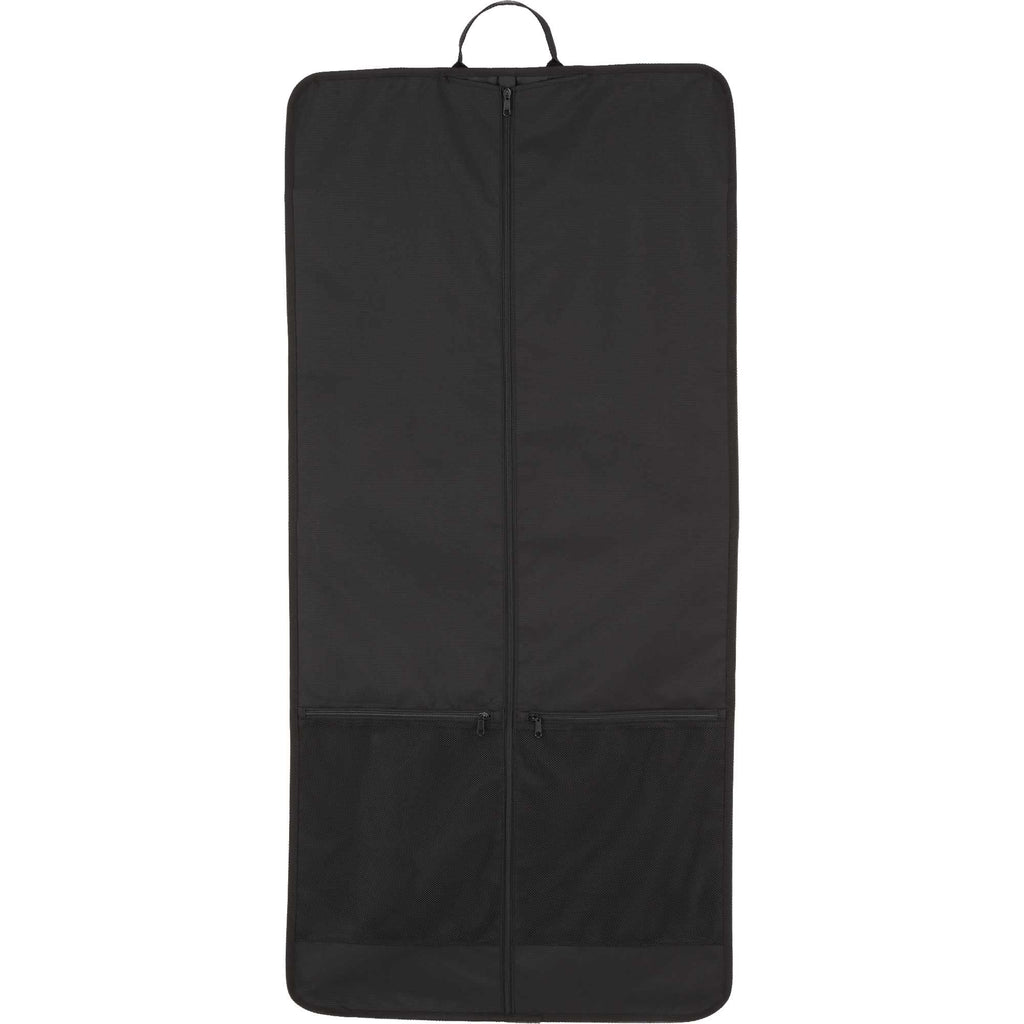 Folding Garment Bag in Recycled Ripstop - Black - Back