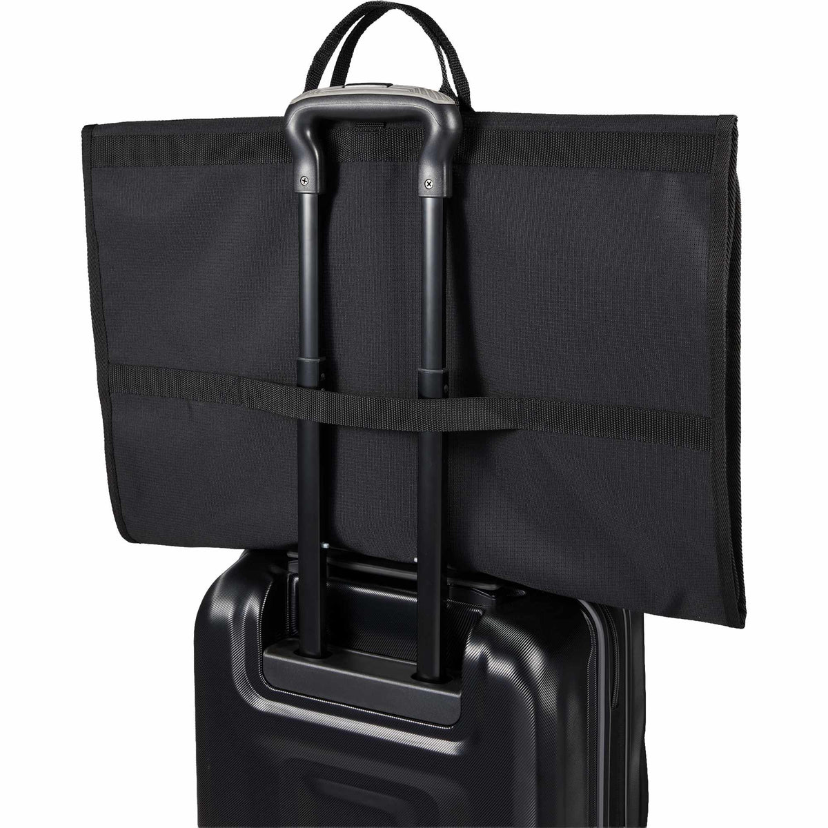 Folding Garment Bag in Recycled Ripstop - Black - Detail 7