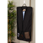 Folding Garment Bag in Recycled Ripstop Transfer - Black - Propped Plz Leave