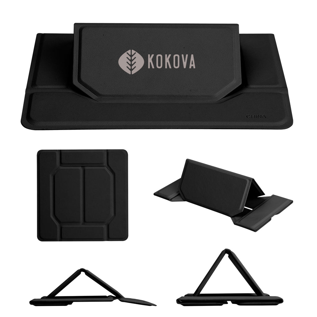 Folding Laptop Prop Stand - Black - Silk Screen