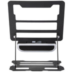 Folding Laptop Stand with Removable Bluetooth Speaker - Black - Back