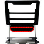 Folding Laptop Stand with Removable Bluetooth Speaker - Black - Front Speaker Color 2