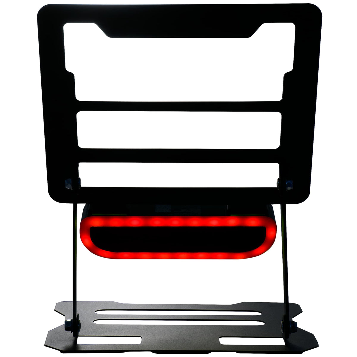 Folding Laptop Stand with Removable Bluetooth Speaker - Black - Front Speaker Color 2