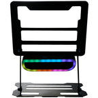 Folding Laptop Stand with Removable Bluetooth Speaker - Black - Front Speaker Color 3