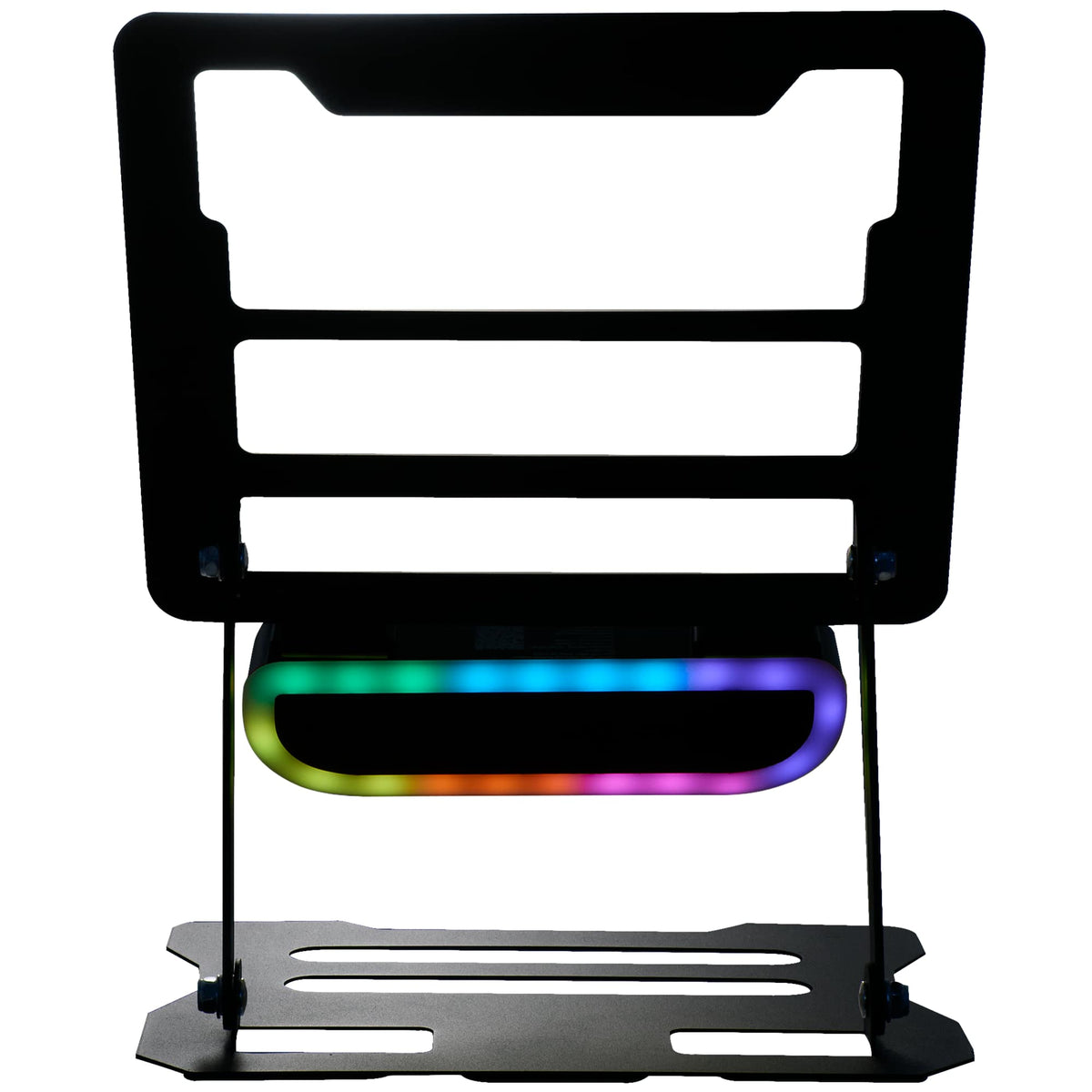 Folding Laptop Stand with Removable Bluetooth Speaker - Black - Front Speaker Color 3