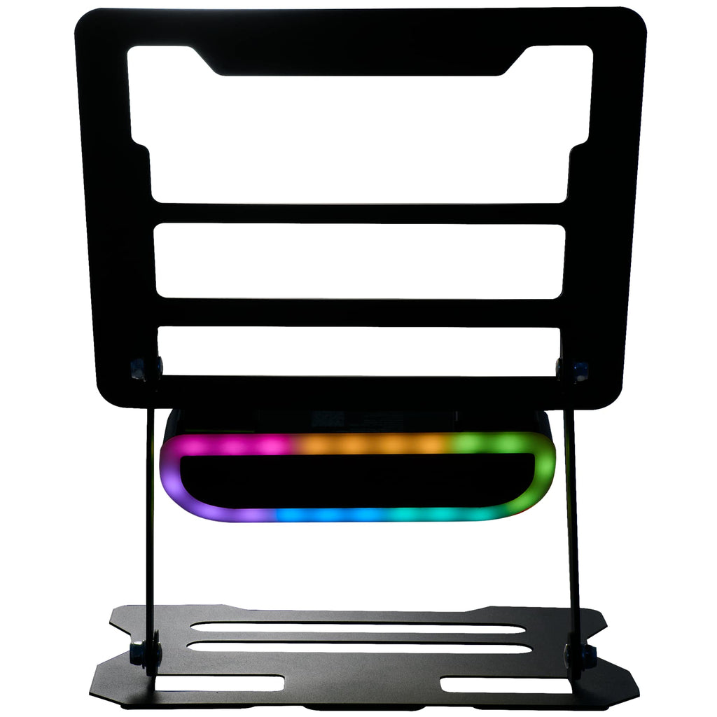 Folding Laptop Stand with Removable Bluetooth Speaker - Black - Front Speaker Color 4
