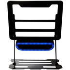 Folding Laptop Stand with Removable Bluetooth Speaker - Black - Front Speaker Color 8