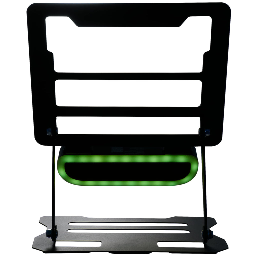 Folding Laptop Stand with Removable Bluetooth Speaker - Black - Front Speaker Color