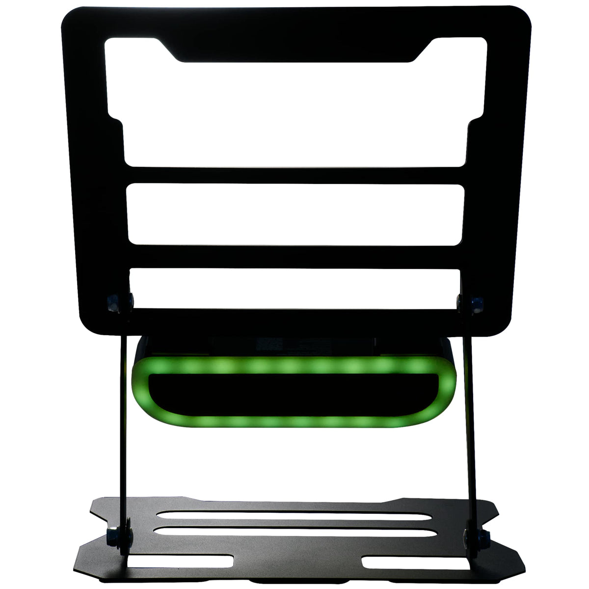 Folding Laptop Stand with Removable Bluetooth Speaker - Black - Front Speaker Color