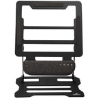 Folding Laptop Stand with Removable Bluetooth Speaker - Black - Front
