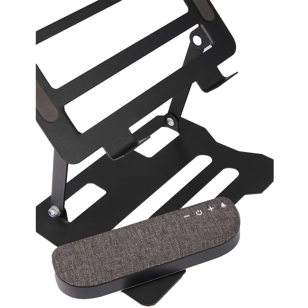 Folding Laptop Stand with Removable Bluetooth Speaker - Black - Speaker Right Angle Detail