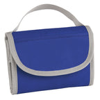 Folding Lunch Bag with Identification, Non-Woven - Blue - Folded_Blank