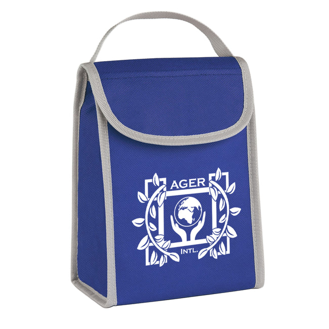 Folding Lunch Bag with Identification, Non-Woven
