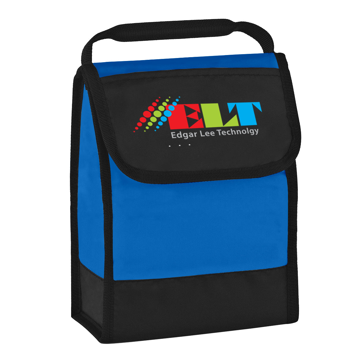 Folding Lunch Bag with Identification - Royal Blue - Colorbrite