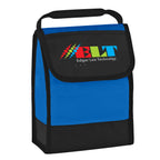 Folding Lunch Bag with Identification - Royal Blue - Colorbrite