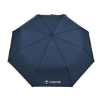 Folding Umbrella with Wooden Handle, 43 Inch Transfer - Navy - View 2