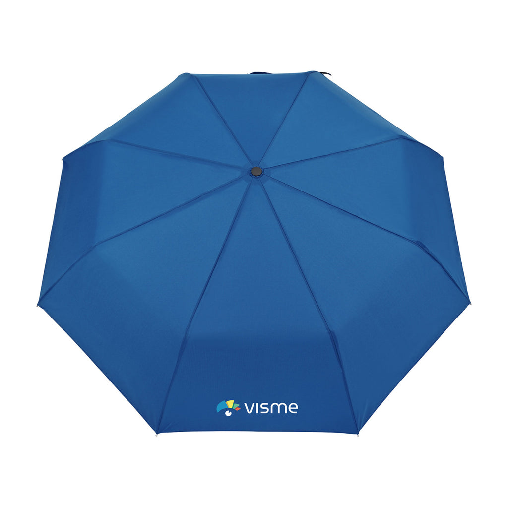 Folding Umbrella with Wooden Handle, 43 Inch Transfer - Royal Blue - View 2