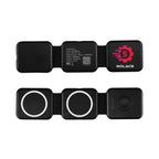 Folding Wireless Multi-Charger, Three Panel - Black - Full Color