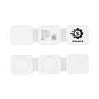 Folding Wireless Multi-Charger, Three Panel - White - Pad Print