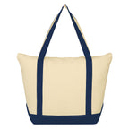 Folksy Cotton Tote Bag, 12 oz - Back