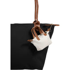 Fontaine Mini Tote Bag Charm with Zip Top Transfer - Natural - Alternate
