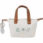 Fontaine Mini Tote Bag Charm with Zip Top Transfer - Natural - Front