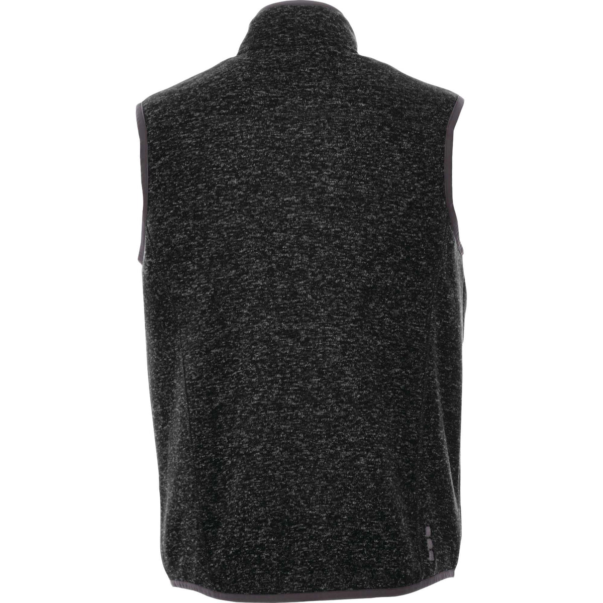 Fontaine Sweater Knit Vest for Men Transfer - Black Smoke Heather - Back Flat