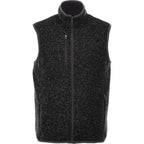 Fontaine Sweater Knit Vest for Men Transfer - Black Smoke Heather - Front Flat