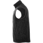 Fontaine Sweater Knit Vest for Men Transfer - Black Smoke Heather - Left Side