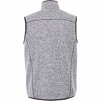 Fontaine Sweater Knit Vest for Men Transfer - Light Heather Grey - Back Flat