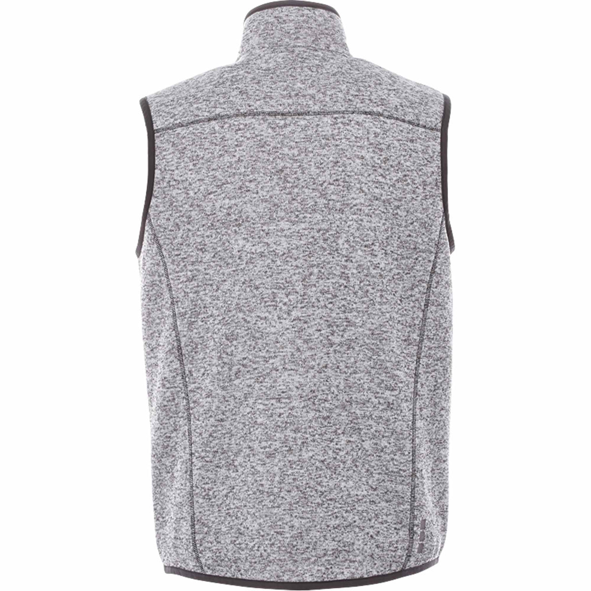 Fontaine Sweater Knit Vest for Men Transfer - Light Heather Grey - Back Flat