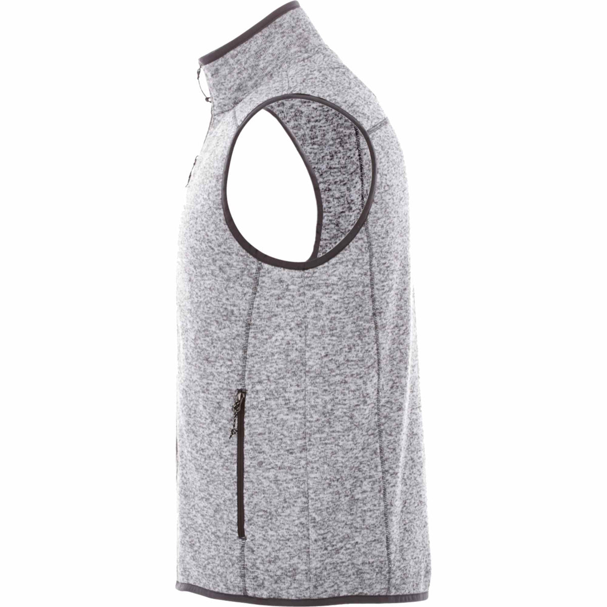 Fontaine Sweater Knit Vest for Men Transfer - Light Heather Grey - Left Side