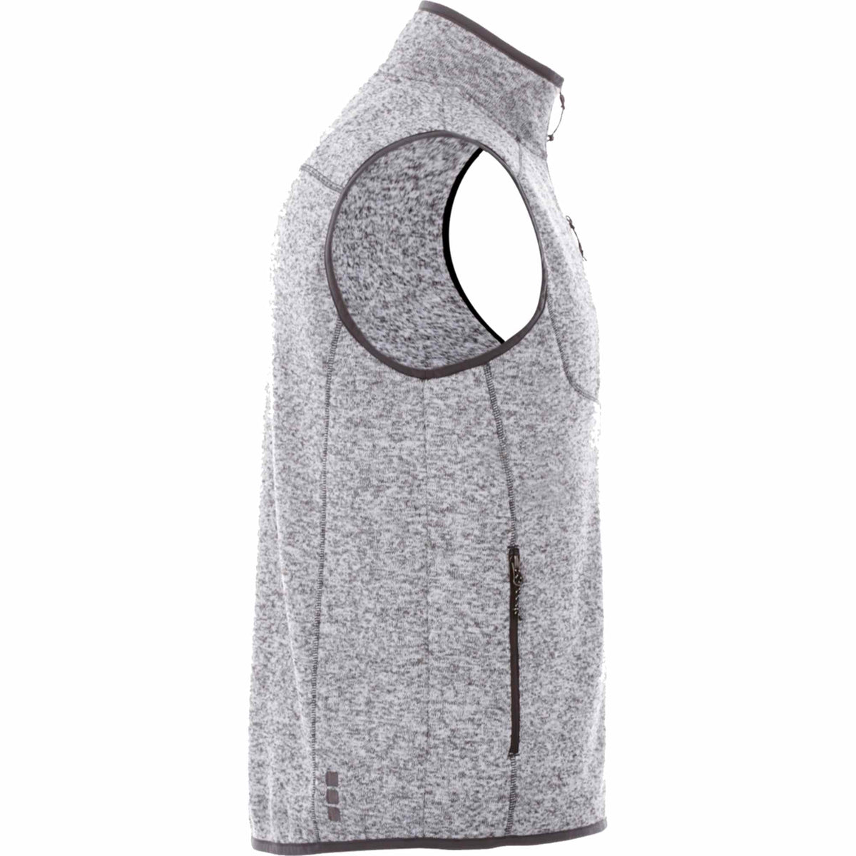 Fontaine Sweater Knit Vest for Men Transfer - Light Heather Grey - Right Side