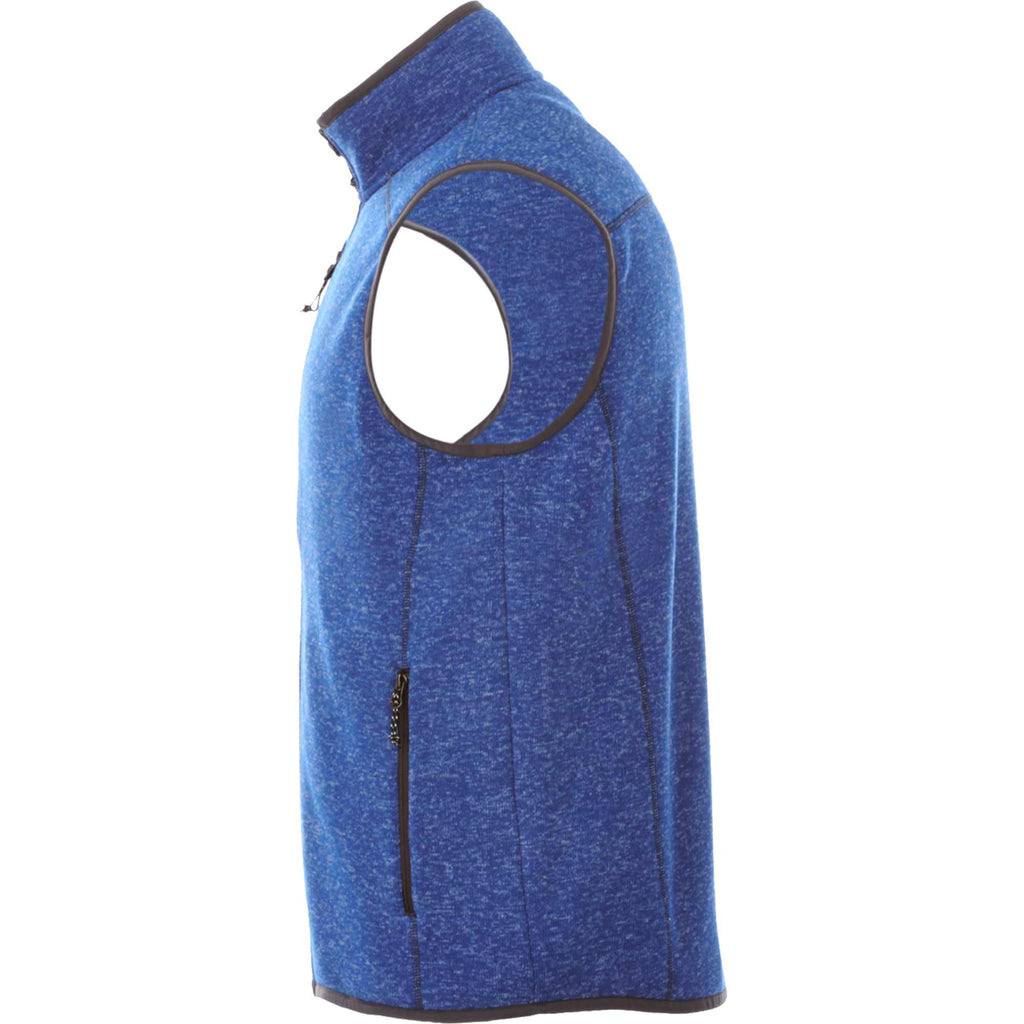Fontaine Sweater Knit Vest for Men Transfer - Metro Blue Heather - Left Side