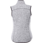 Fontaine Sweater Knit Vest for Women Transfer - Light Heather Grey - Back Flat