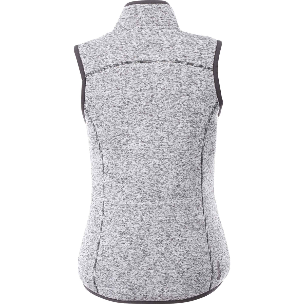 Fontaine Sweater Knit Vest for Women Transfer - Light Heather Grey - Back Flat