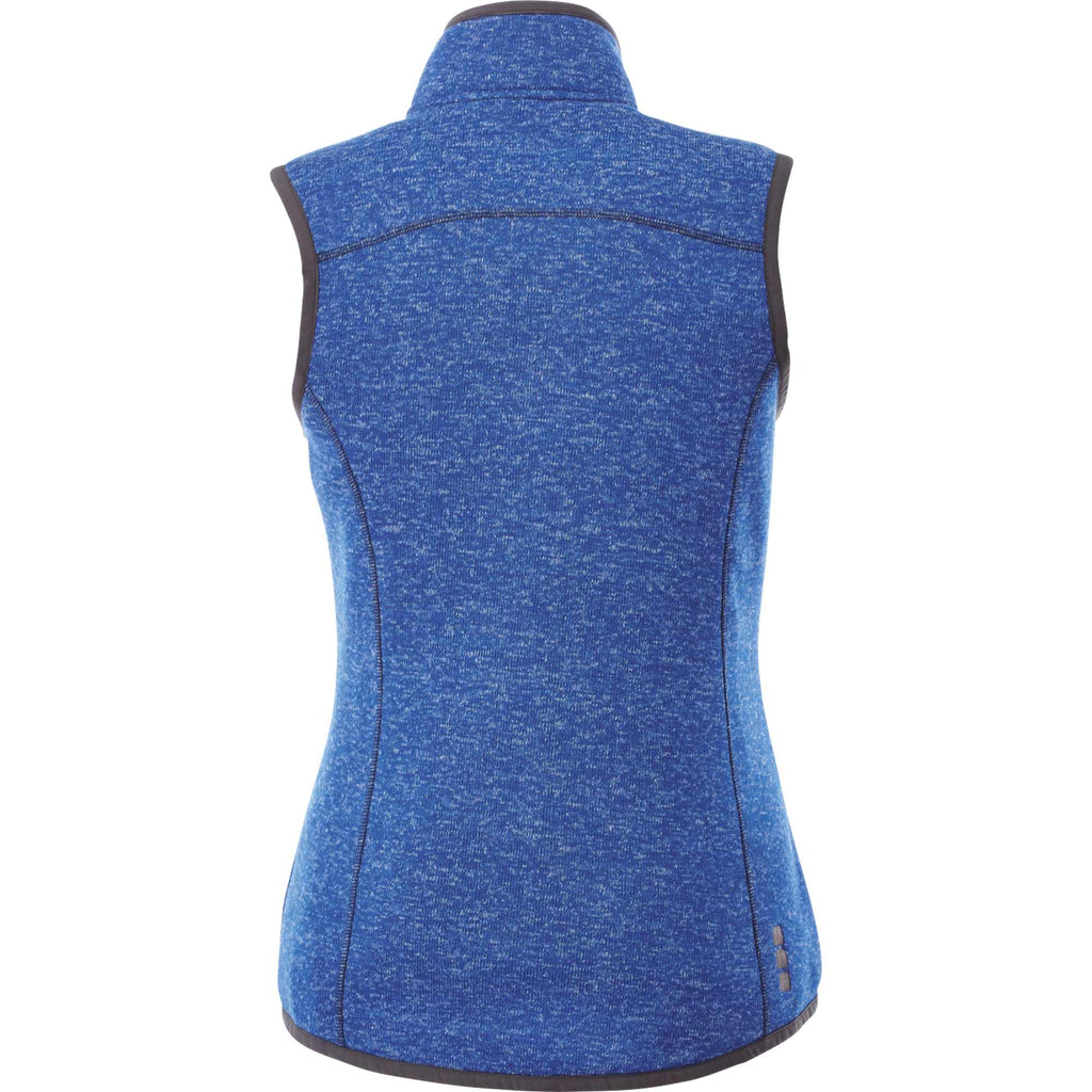 Fontaine Sweater Knit Vest for Women Transfer - Metro Blue Heather - Back Flat