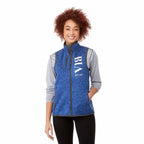 Fontaine Sweater Knit Vest for Women Transfer - Metro Blue Heather - Front On Model 2