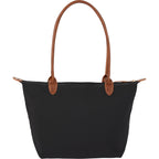 Fontaine Tote in Recycled Fabric with Faux Leather Trim Transfer - Black - Back