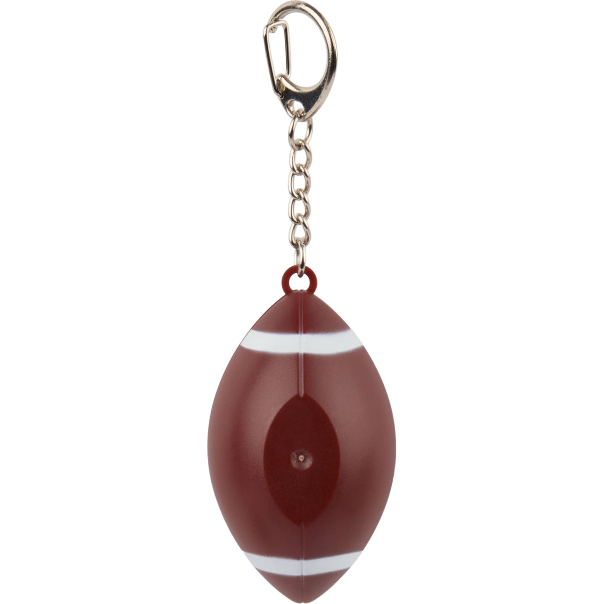 Football Lip Balm Keychain with SPF 15 - Brown - Back