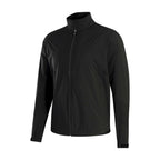 FootJoy HydroLite X Packable Golf Rain Jacket for Men Embroidery - Black - Left Angle Flat