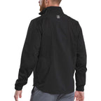 FootJoy HydroLite X Packable Golf Rain Jacket for Men Transfer - Black - Back On Model
